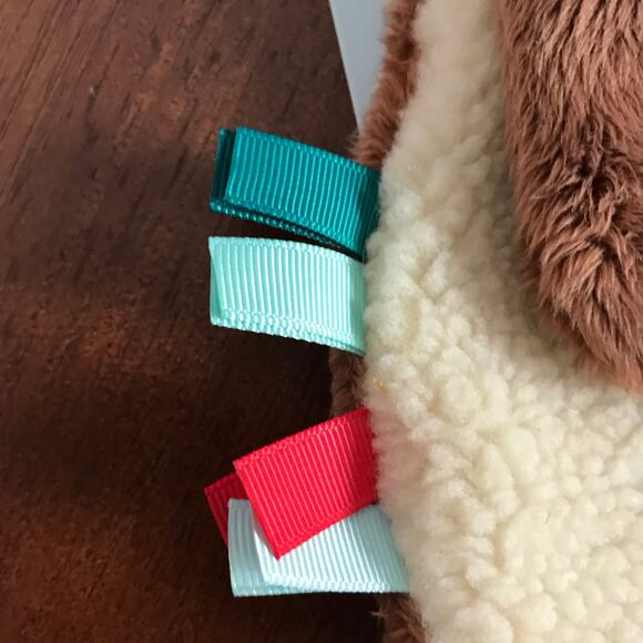 3/$20 Itzy Ritzy New & Unused Baby Christmas Bear Plush Lovey Textured Teether - Picture 8 of 8